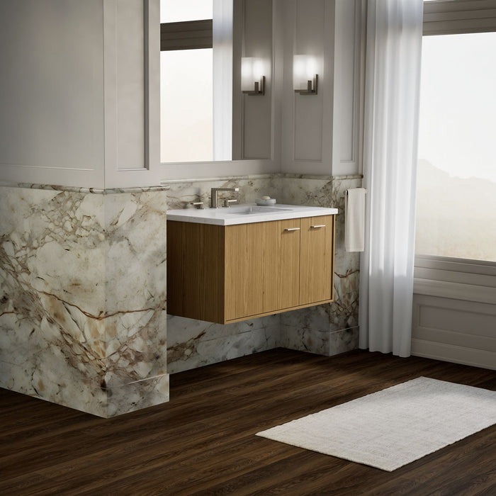 KOHLER K-99543-R Jute 36" wall-hung bathroom vanity cabinet, walnut flax - view 4