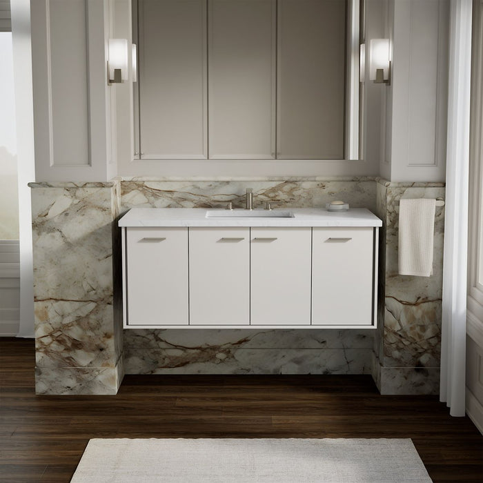 KOHLER K-99544 Jute 48" wall-hung bathroom vanity cabinet, linen white - view 5