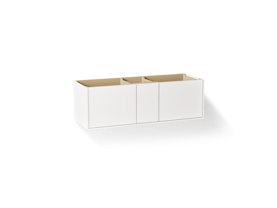 KOHLER K-99548 Jute 60" wall-hung bathroom vanity cabinet, linen white