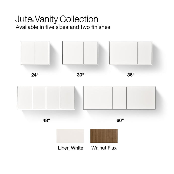 KOHLER K-99548 Jute 60" wall-hung bathroom vanity cabinet, linen white - view 2
