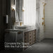 KOHLER K-99760-4K Honesty Single-handle bathroom sink faucet, 1.0 gpm, vibrant brushed moderne brass - view 4