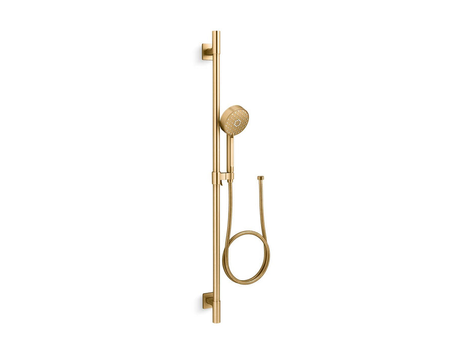 KOHLER K-99898 Awaken G110 42" Deluxe Four-function Handshower Kit, 2.5 GPM, vibrant brushed moderne brass