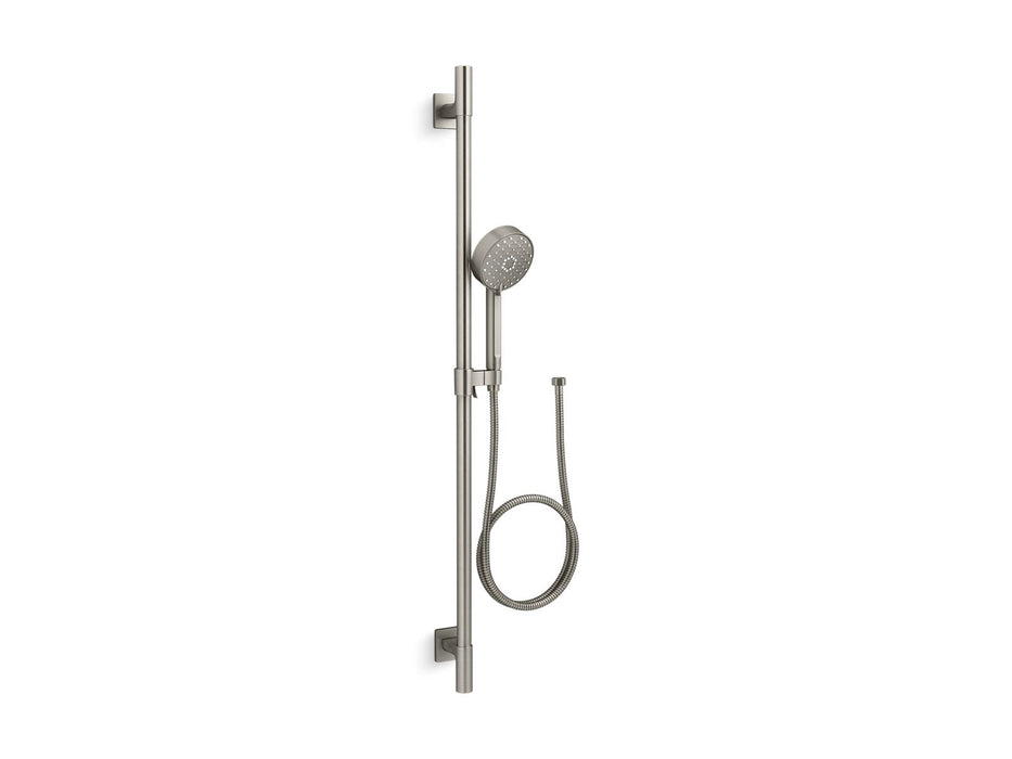 KOHLER K-99898 Awaken G110 42" Deluxe Four-function Handshower Kit, 2.5 GPM, vibrant brushed nickel