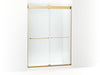 KOHLER K-CA33777-10L Stoneridge 80-5/16" H frameless sliding shower door with 3/8" -thick Crystal Clear glass