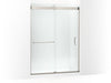 KOHLER K-CA33781-10L Stoneridge 80-5/16" H frameless sliding shower door with 3/8" -thick Crystal Clear glass