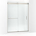 KOHLER K-CA33781-10L Stoneridge 80-5/16" H frameless sliding shower door with 3/8" -thick Crystal Clear glass