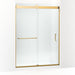 KOHLER K-CA33781-10L Stoneridge 80-5/16" H frameless sliding shower door with 3/8" -thick Crystal Clear glass