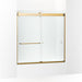 KOHLER K-CA33782-10L Stoneridge 61-7/16" H frameless sliding bath door with 3/8" -thick Crystal Clear glass