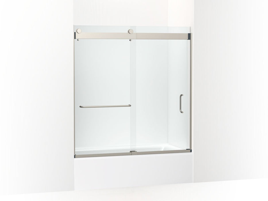 KOHLER K-CA33786-10L Stoneridge 61-7/16" H frameless sliding bath door with 3/8" -thick Crystal Clear glass