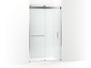 KOHLER K-CA33787-10L Stoneridge 80-5/16" H frameless sliding shower door with 3/8" -thick Crystal Clear glass