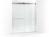 KOHLER K-CA33788-10L Stoneridge 80-5/16" H frameless sliding shower door with 3/8" -thick Crystal Clear glass