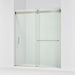 KOHLER K-CA33789-10L Stoneridge 66"-72" W x 80-1/4" H Bypass Shower Door with 3/8"-thick Crystal Clear Glass, Anodized Brushe