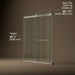 3/4 view of product with dimensions