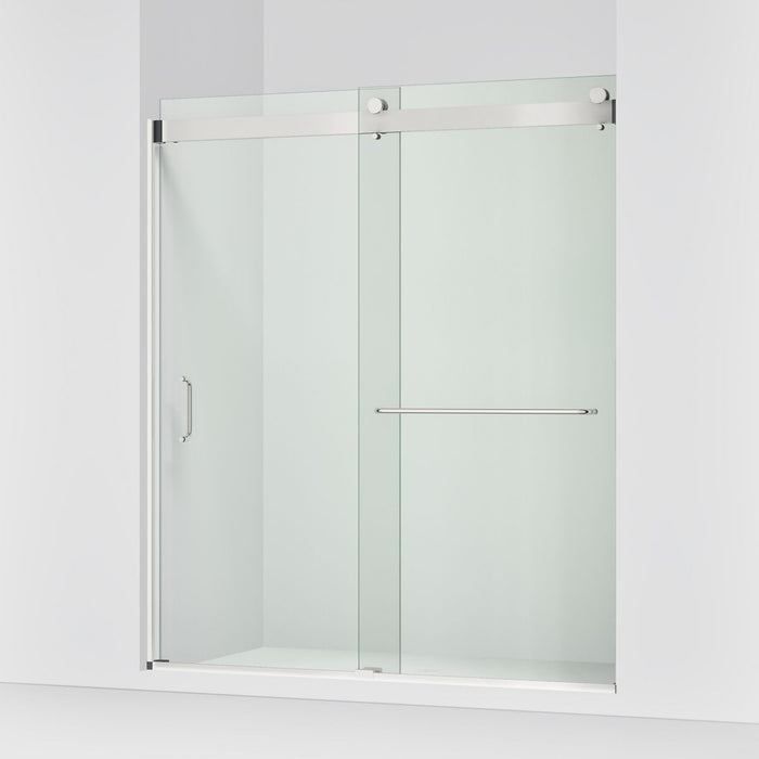 KOHLER K-CA33789-10L Stoneridge 66"-72" W x 80-1/4" H Bypass Shower Door with 3/8"-thick Crystal Clear Glass, Bright Polished