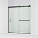 KOHLER K-CA33789-10L Stoneridge 66"-72" W x 80-1/4" H Bypass Shower Door with 3/8"-thick Crystal Clear Glass, Matte Black - 3