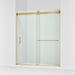 KOHLER K-CA33789-10L Stoneridge 66"-72" W x 80-1/4" H Bypass Shower Door with 3/8"-thick Crystal Clear Glass, Vibrant Brushed