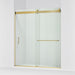 KOHLER K-CA33789-10L Stoneridge 66"-72" W x 80-1/4" H Bypass Shower Door with 3/8"-thick Crystal Clear Glass, Vibrant Brushed