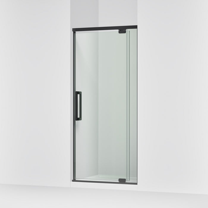 KOHLER K-CA37593-8L Statement 76" H pivot shower door with 5/16"-thick glass, matte black - view 4