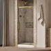 KOHLER K-CA37593-8L Statement 76" H pivot shower door with 5/16"-thick glass, vibrant brushed moderne brass - view 2