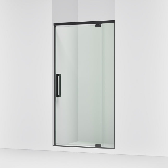 KOHLER K-CA37594-8L Statement 76" H pivot shower door with 5/16"-thick glass, matte black - view 4