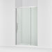 KOHLER K-CA37595-8L Statement 76" H pivot shower door with 5/16"-thick glass, bright polished silver