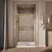 KOHLER K-CA37595-8L Statement 76" H pivot shower door with 5/16"-thick glass, vibrant brushed moderne brass - view 3