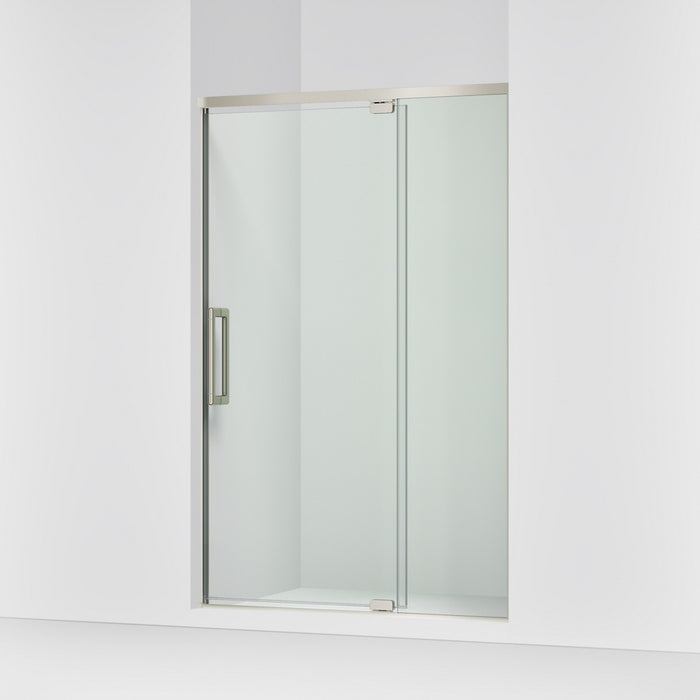 KOHLER K-CA37596-8L Statement 76" H pivot shower door with 5/16"-thick glass, anodized brushed nickel - view 4