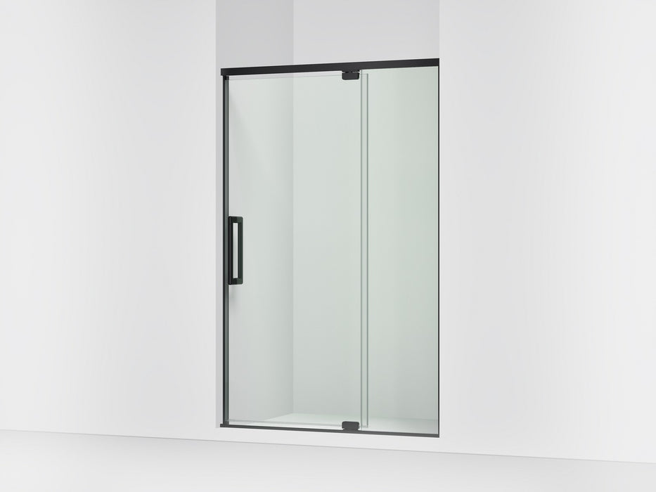 KOHLER K-CA37596-8L Statement 76" H pivot shower door with 5/16"-thick glass, matte black