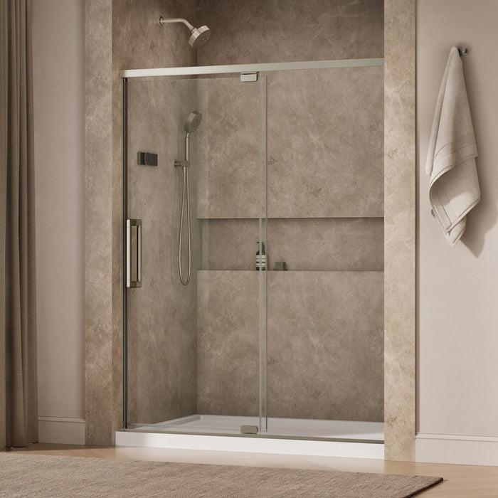 KOHLER K-CA37597-8L Statement 76" H pivot shower door with 5/16"-thick glass, anodized brushed nickel - view 2
