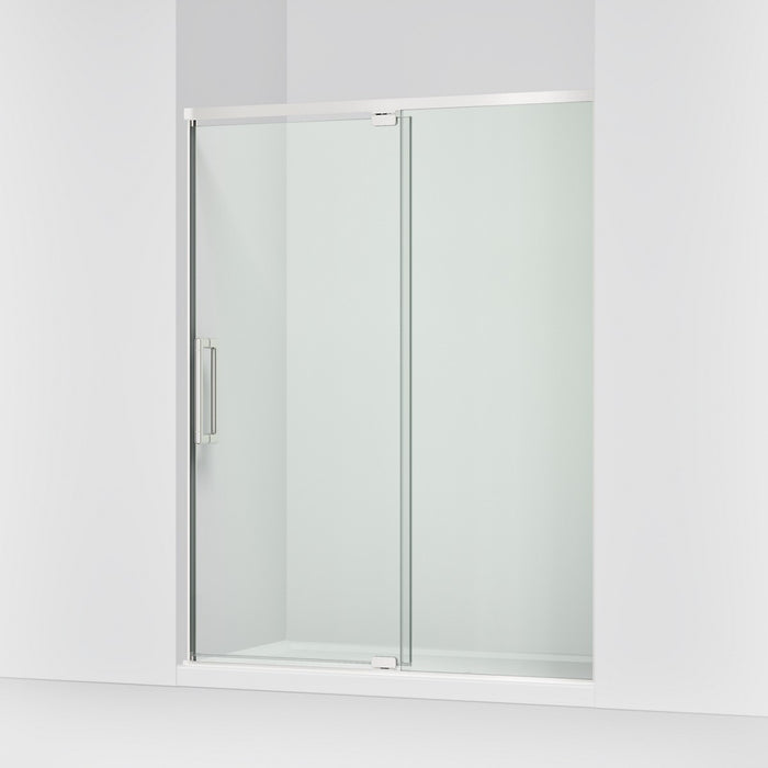 KOHLER K-CA37597-8L Statement 76" H pivot shower door with 5/16"-thick glass, bright polished silver - view 4
