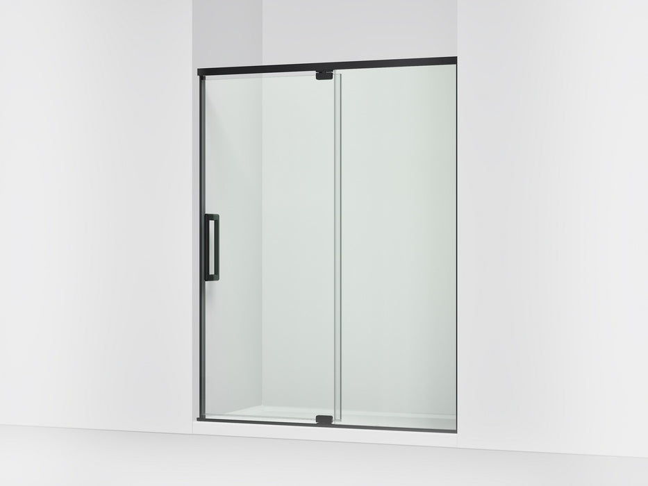 KOHLER K-CA37597-8L Statement 76" H pivot shower door with 5/16"-thick glass, matte black