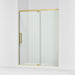 KOHLER K-CA37597-8L Statement 76" H pivot shower door with 5/16"-thick glass, vibrant brushed moderne brass