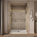 KOHLER K-CA37597-8L Statement 76" H pivot shower door with 5/16"-thick glass, vibrant brushed moderne brass - view 3