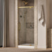 KOHLER K-CA37598-8L Statement 76" H pivot shower door with 5/16"-thick glass, vibrant brushed moderne brass - view 2