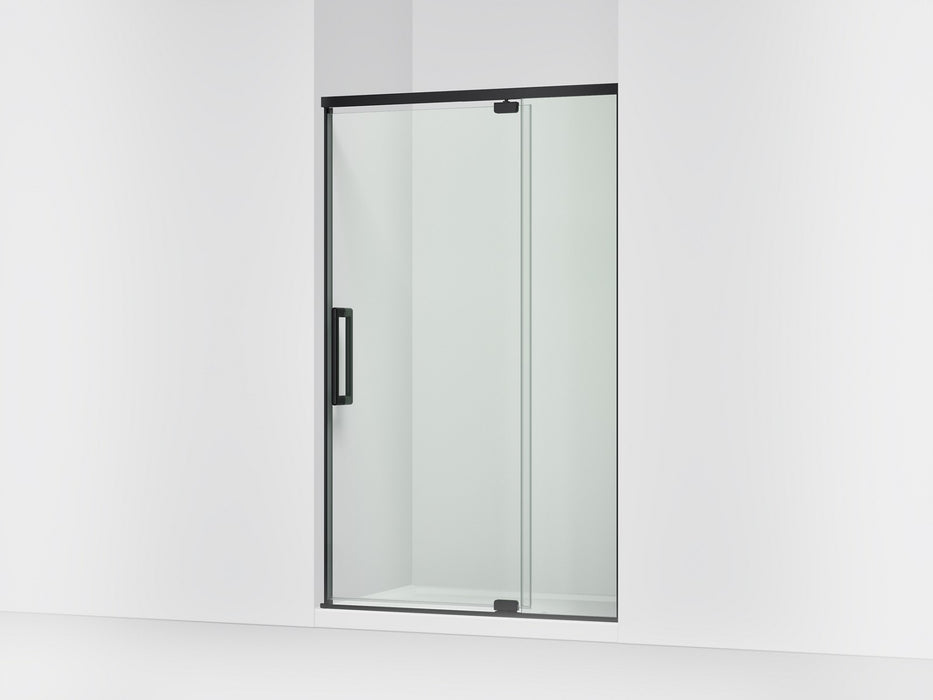 KOHLER K-CA37599-8L Statement 76" H pivot shower door with 5/16"-thick glass, matte black