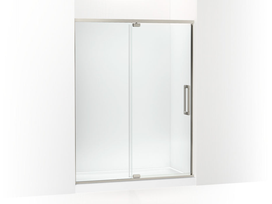 KOHLER K-CA37600-8L Statement 76" H pivot shower door with 5/16"-thick glass, anodized brushed nickel