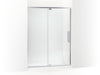 KOHLER K-CA37600-8L Statement 76" H pivot shower door with 5/16"-thick glass, bright polished silver