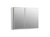 KOHLER K-CB-CLC3526FS CL Series 35" W x 26" H aluminum two-door medicine cabinet with mirrored doors, beveled edges, not...