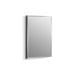 KOHLER K-CB-CLR1620FS CL Series 16" W x 20" H aluminum single-door medicine cabinet with mirrored door, beveled edges,...