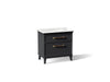 KOHLER K-CM33559-BD1 Artifacts 36" bathroom vanity cabinet with sink and quartz top, slate grey