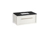 KOHLER K-CM33562-BD10 Enivo 36" Wall-hung Bathroom Vanity Cabinet with Sink and Quartz Top, White - 3/4 view of product
