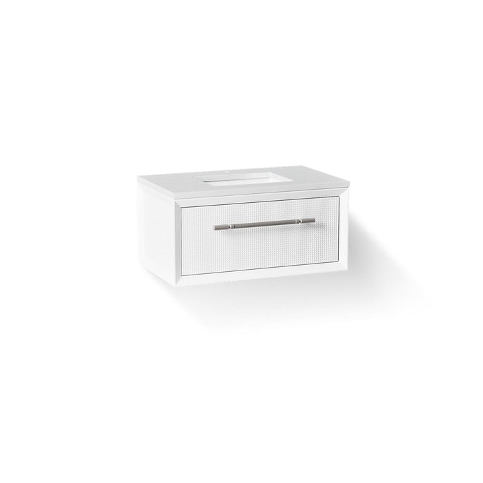 KOHLER K-CM33562-BD1 Enivo 36" wall-hung bathroom vanity cabinet with sink and quartz top, white - view 4