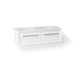 KOHLER K-CM33563-BD1 Enivo 60" wall-hung bathroom vanity cabinet with sinks and quartz top, white