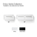 KOHLER K-CM33563-BD1 Enivo 60" wall-hung bathroom vanity cabinet with sinks and quartz top, white - view 2