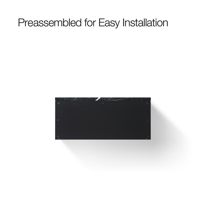 KOHLER K-CM33566-BD22 Lodern 36" Wall-hung Bathroom Vanity Cabinet with Sink and Quartz Top, Slate Grey - back view of produc