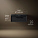 3/4 view of product with dimensions