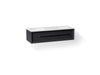KOHLER K-CM33567-BD23 Lodern 60" Wall-hung Bathroom Vanity Cabinet with Sinks and Quartz Top, Slate Grey - 3/4 view of produc