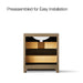 KOHLER K-CM39266-BD1 Statement 30" Bathroom Vanity Set with Sink and Quartz Top, Pale Oak - back view of product