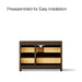 KOHLER K-CM39268-BD1 Statement 48" Bathroom Vanity Set with Sink and Quartz Top, Draper Oak - back view of product
