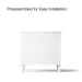 KOHLER K-CM99533-BD1 Poplin 36" bathroom vanity cabinet with sink and quartz top, linen white - view 3